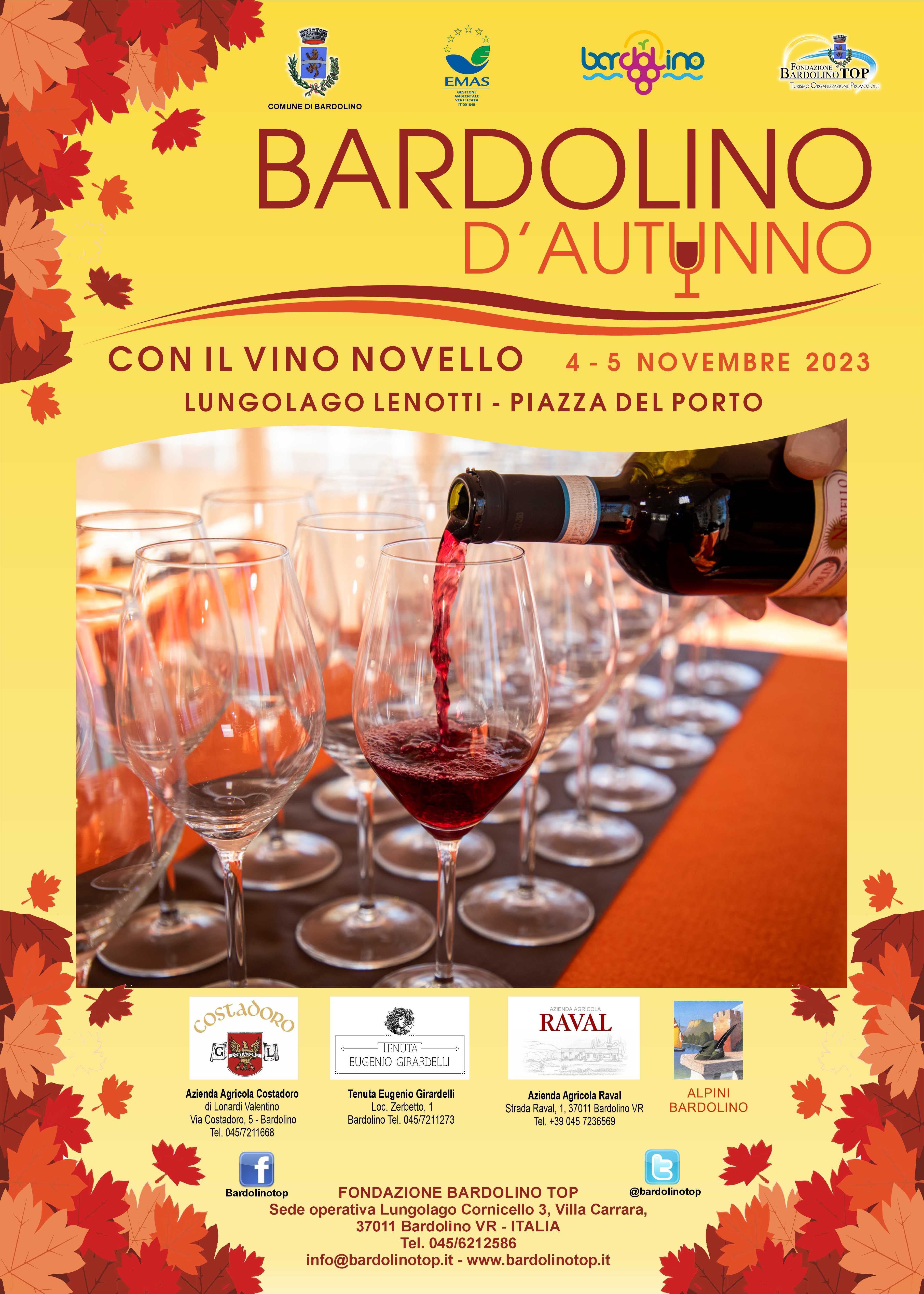 Bardolino d'autunno con il vino novello