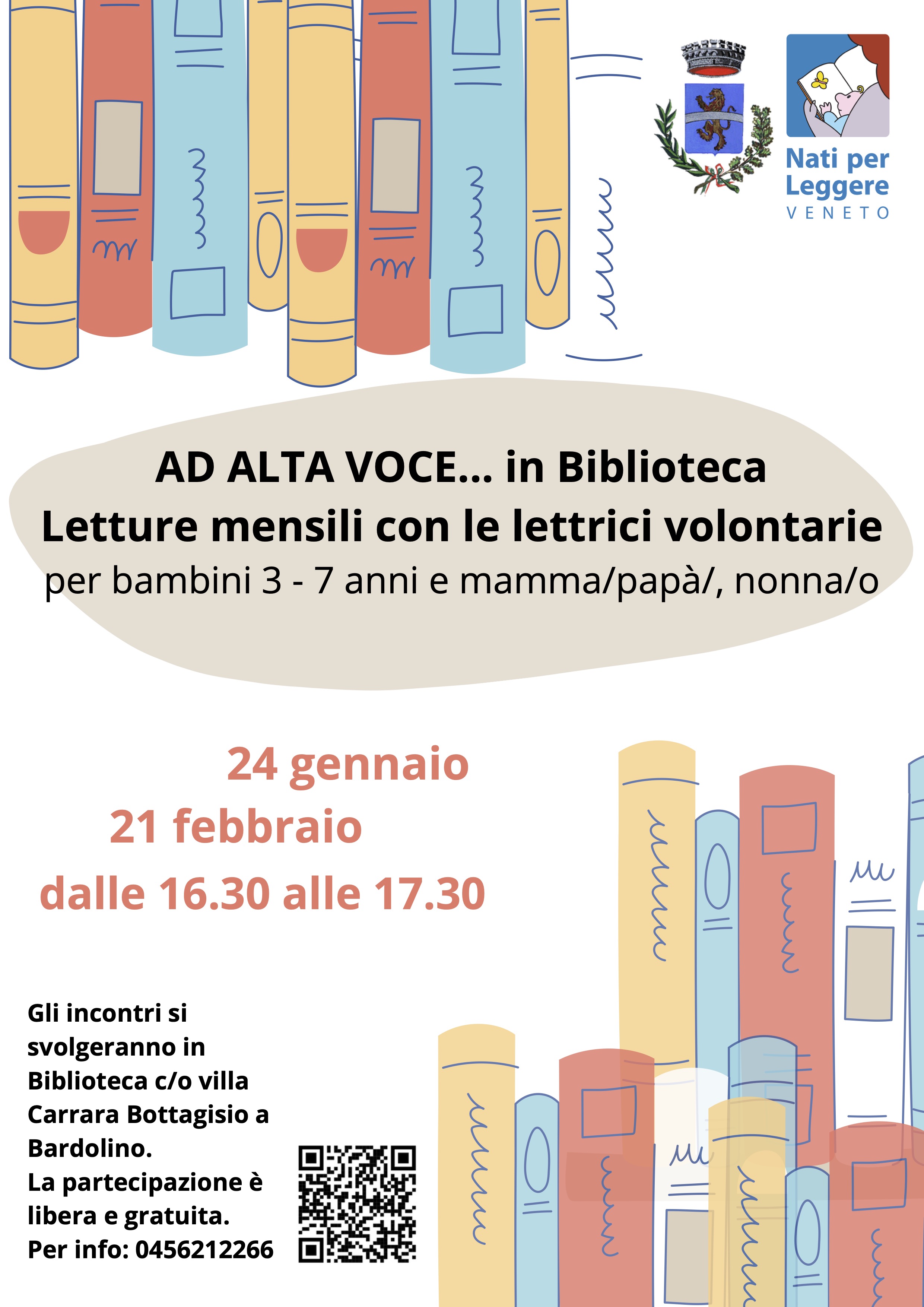 Letture mensili ad alta voce in biblioteca