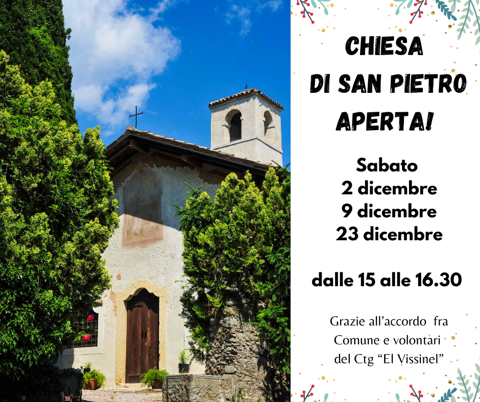 Chiesa di San Pietro aperta!