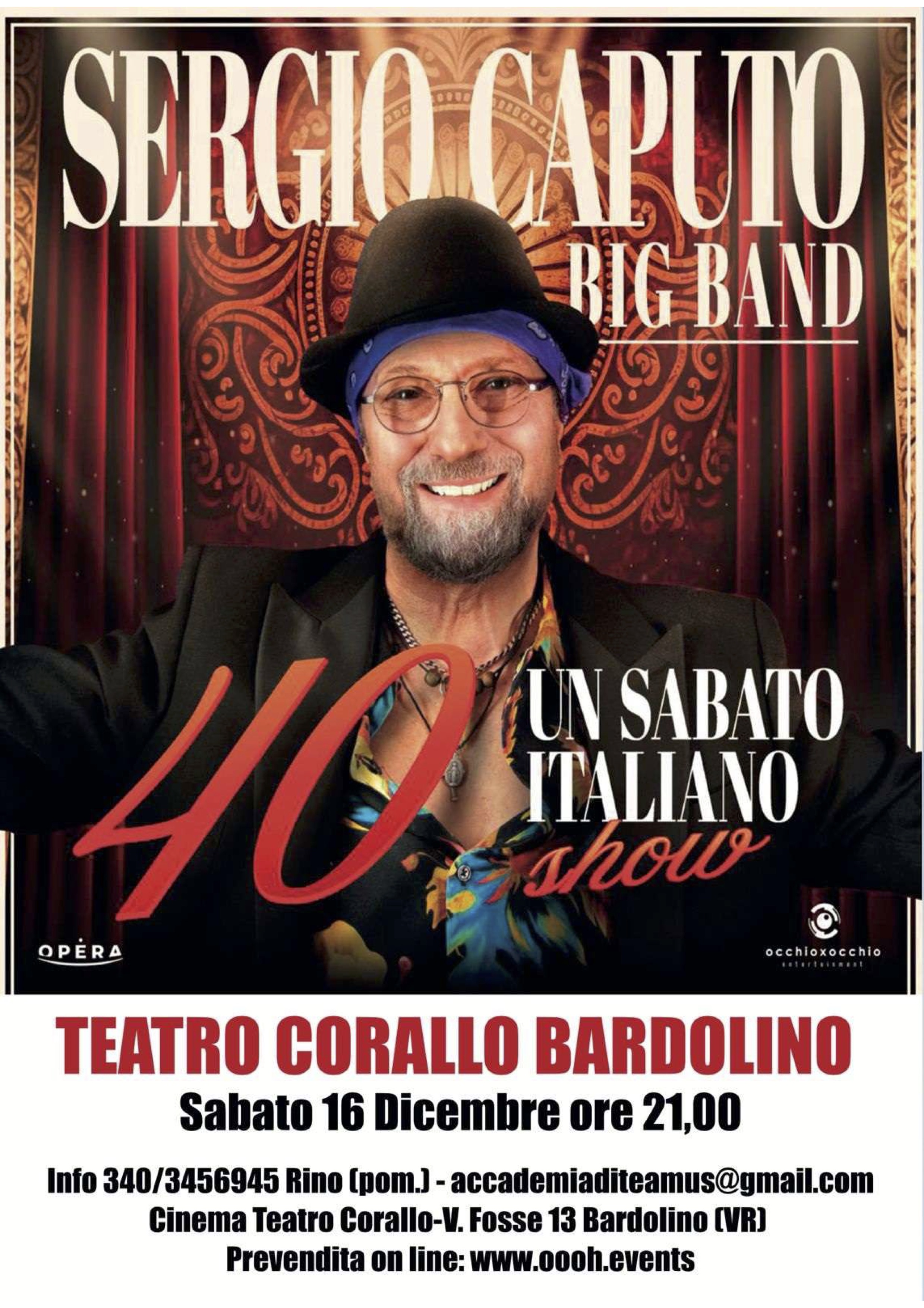 Concerto live di Sergio Caputo e la sua Big Band: "Sabato Italiano"