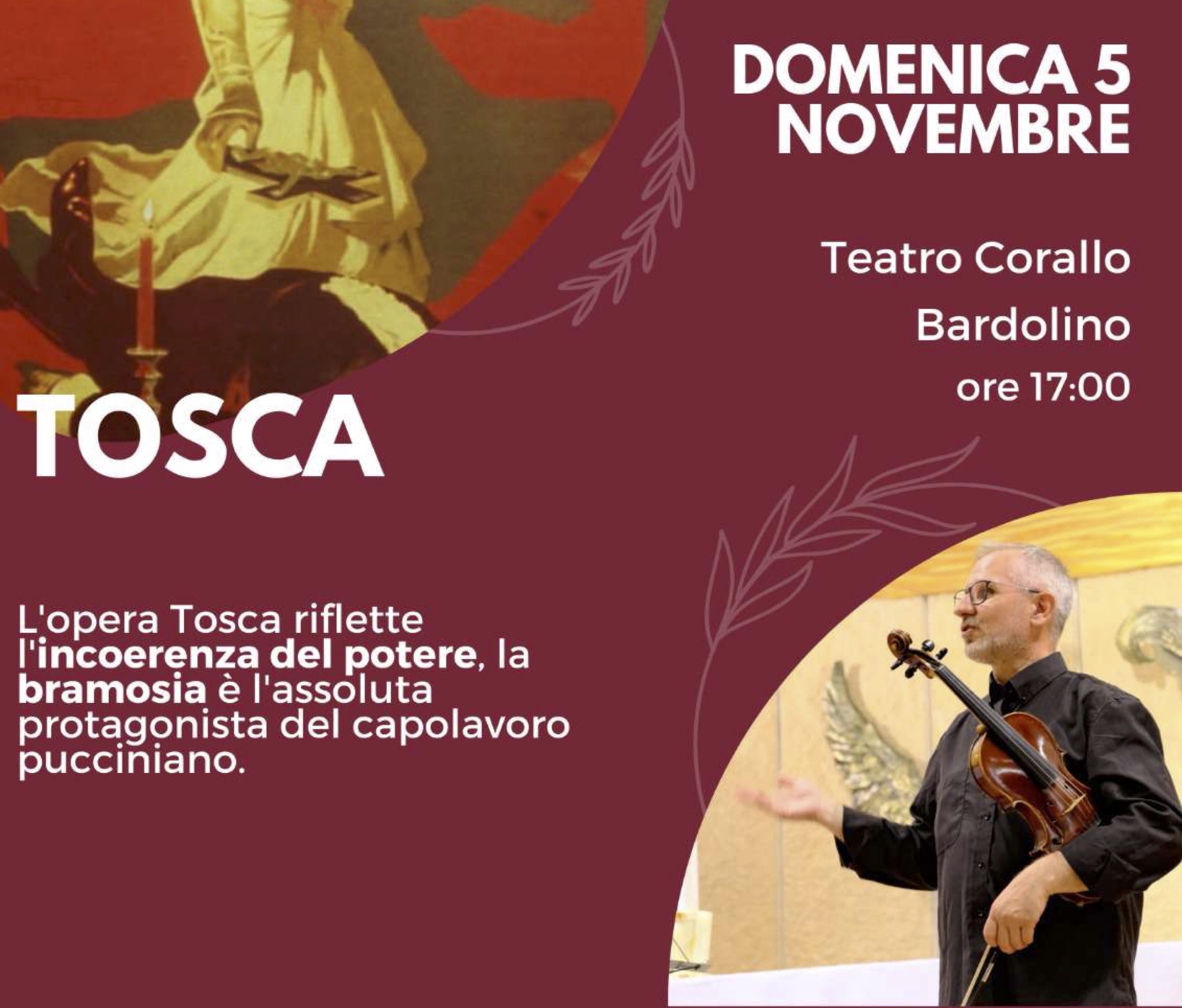 Domenica a teatro con la Tosca di Puccini