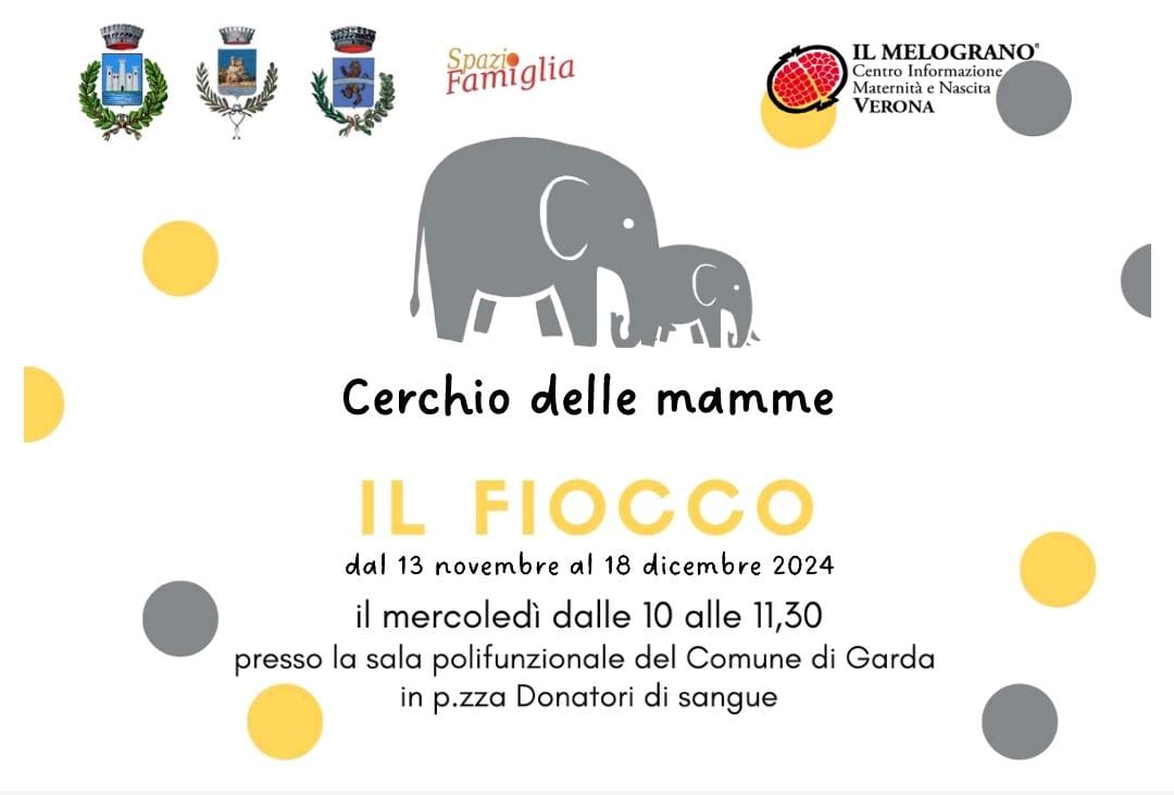 Cerchio delle mamme progetto "Il Fiocco", incontri dal 13/11/2024 al 18/12/2024