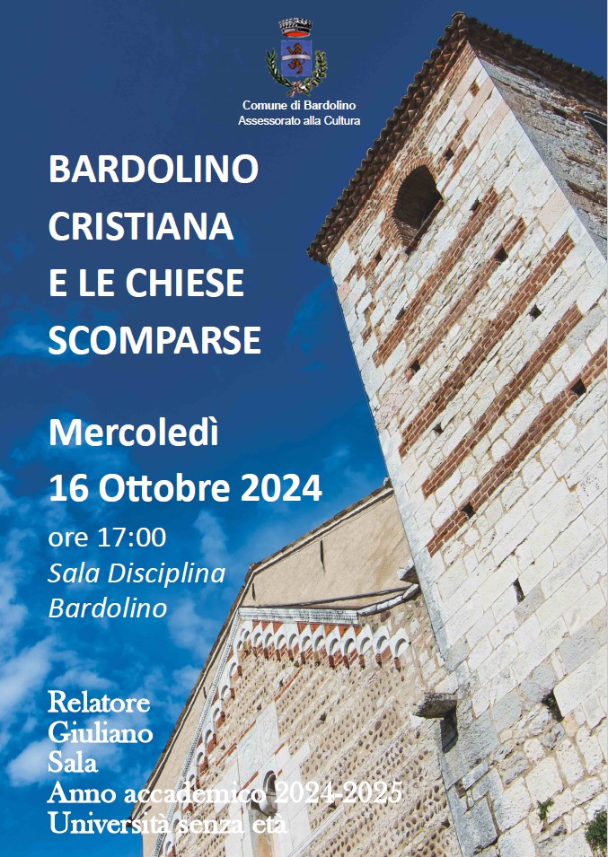 Università senza età di Bardolino mercoledì 16/10/2024