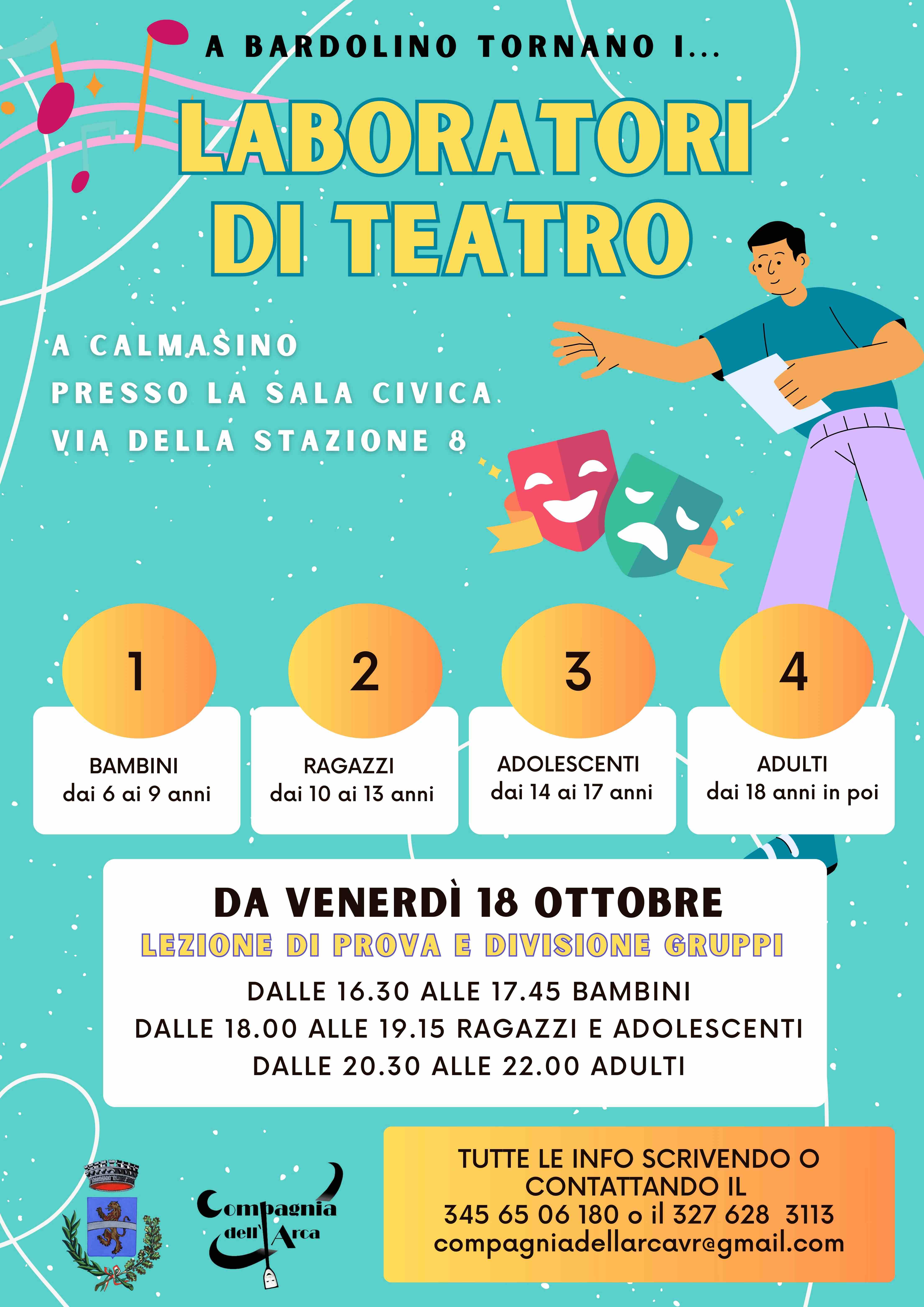 Ripartono i laboratori di teatro a Calmasino